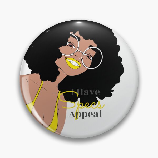 Item preview, Cute Black Girl with Glasses Illustration | Curly Afro | Nerdy Chic Melanin Art | Sticker, Phone Case & Canvas Print designed and sold by MsGoldenCreates.