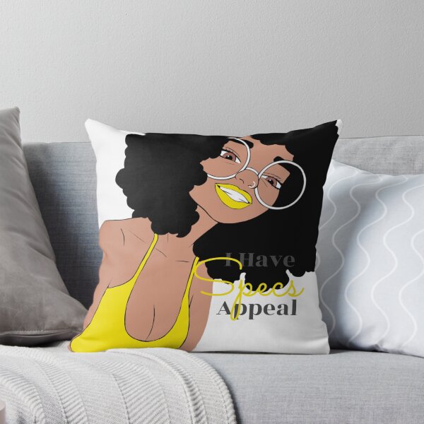 Item preview, Cute Black Girl with Glasses Illustration | Curly Afro | Nerdy Chic Melanin Art | Sticker, Phone Case & Canvas Print designed and sold by MsGoldenCreates.
