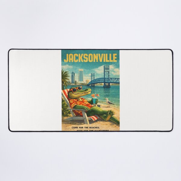 Item preview, Jacksonville St Johns River Skyline and Main Street Bridge Florida designed and sold by Places On Earth.
