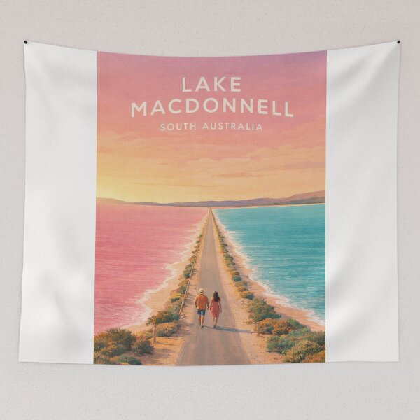 Item preview, Lake MacDonnell Pink Lake Eyre Peninsula South Australia designed and sold by Places On Earth.