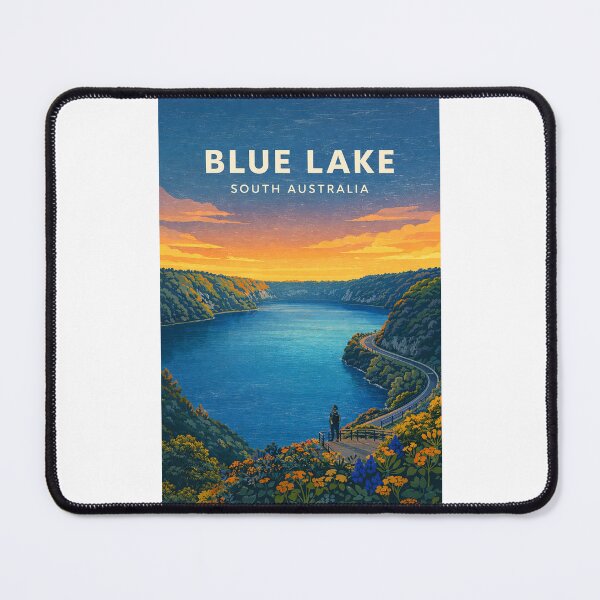 Item preview, Blue Lake South Australia Limestone Coast Crater Lake Scenic View designed and sold by Places On Earth.