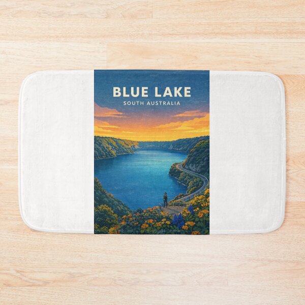Item preview, Blue Lake South Australia Limestone Coast Crater Lake Scenic View designed and sold by Places On Earth.