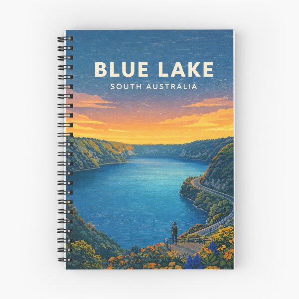 Item preview, Blue Lake South Australia Limestone Coast Crater Lake Scenic View designed and sold by Places On Earth.