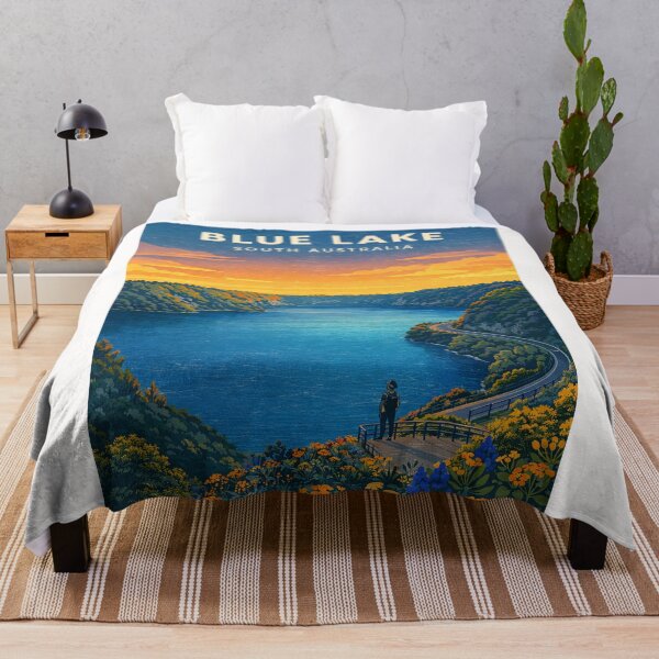 Item preview, Blue Lake South Australia Limestone Coast Crater Lake Scenic View designed and sold by Places On Earth.