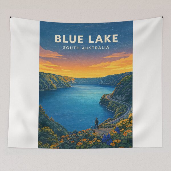 Item preview, Blue Lake South Australia Limestone Coast Crater Lake Scenic View designed and sold by Places On Earth.
