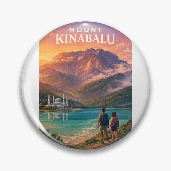 Item preview, Mount Kinabalu Sabah Malaysia Borneo Mountain Panorama designed and sold by Places On Earth.