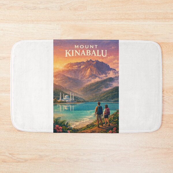Item preview, Mount Kinabalu Sabah Malaysia Borneo Mountain Panorama designed and sold by Places On Earth.