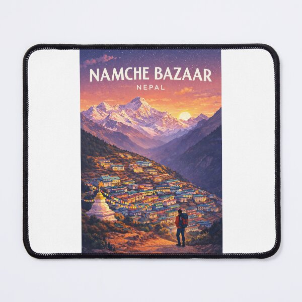Item preview, Namche Bazaar Everest Region Nepal Himalayan Mountain Village designed and sold by Places On Earth.