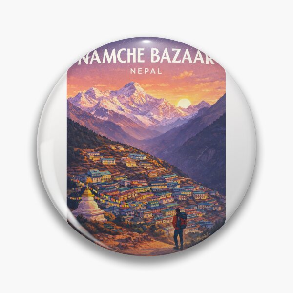 Item preview, Namche Bazaar Everest Region Nepal Himalayan Mountain Village designed and sold by Places On Earth.