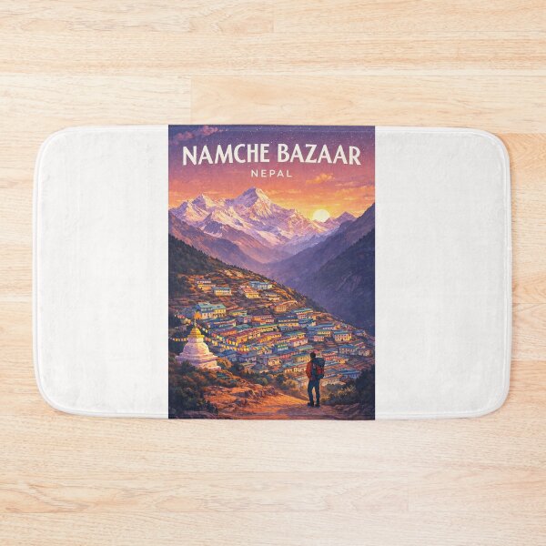 Item preview, Namche Bazaar Everest Region Nepal Himalayan Mountain Village designed and sold by Places On Earth.