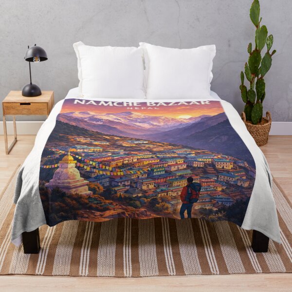 Item preview, Namche Bazaar Everest Region Nepal Himalayan Mountain Village designed and sold by Places On Earth.