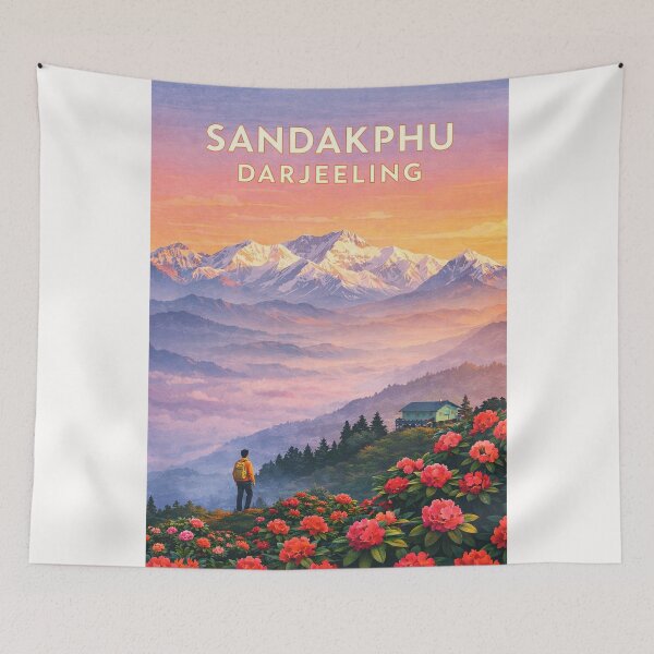 Item preview, Sandakphu Darjeeling West Bengal Himalayan Sunrise Panorama designed and sold by Places On Earth.