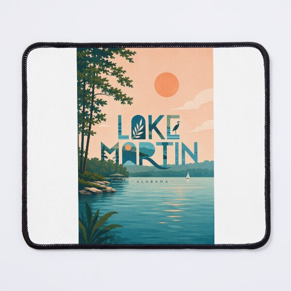 Item preview, Lake Martin Alabama Tallapoosa River Scenic Waterfront designed and sold by Places On Earth.