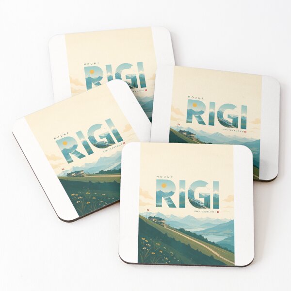 Item preview, Mount Rigi Switzerland Swiss Alps Cogwheel Railway Landscape designed and sold by Places On Earth.