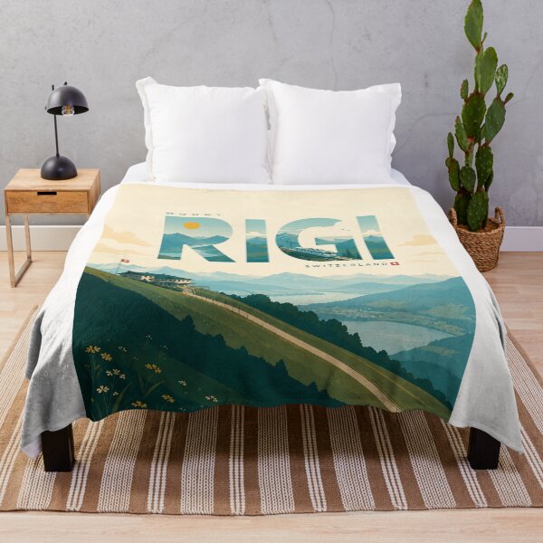 Item preview, Mount Rigi Switzerland Swiss Alps Cogwheel Railway Landscape designed and sold by Places On Earth.