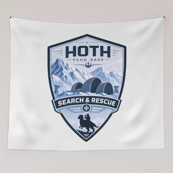 Item preview, Search and rescue Hoth  designed and sold by FrontierCosmic.