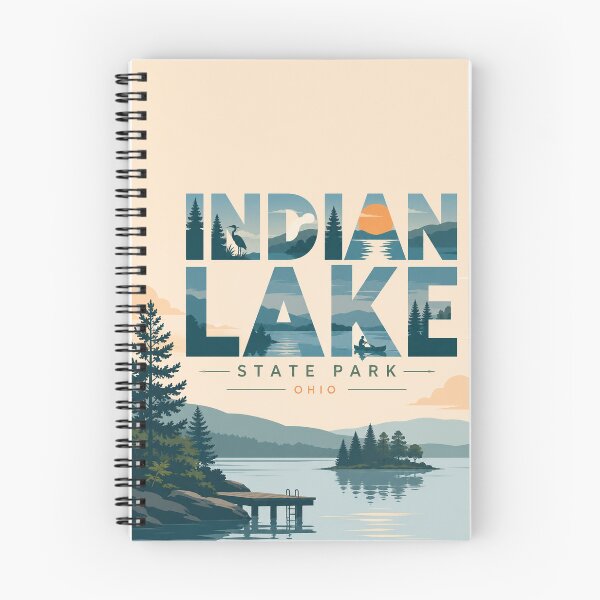 Item preview, Indian Lake State Park Ohio Logan County Scenic Waterfront designed and sold by Places On Earth.