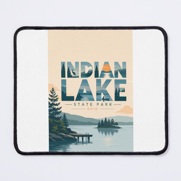 Item preview, Indian Lake State Park Ohio Logan County Scenic Waterfront designed and sold by Places On Earth.