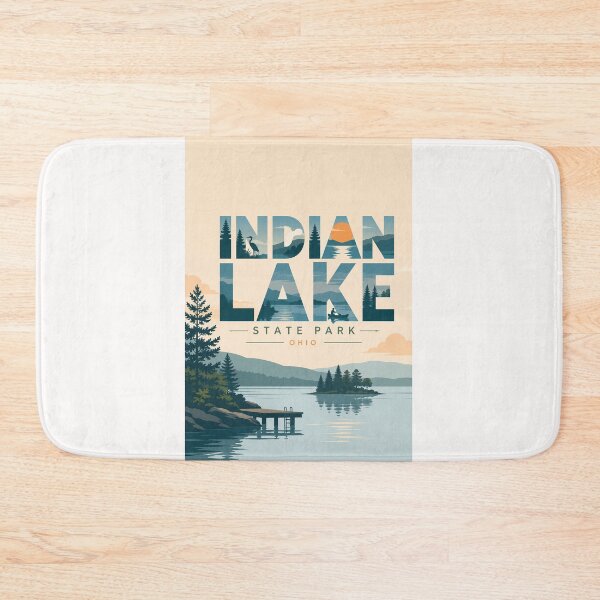 Item preview, Indian Lake State Park Ohio Logan County Scenic Waterfront designed and sold by Places On Earth.