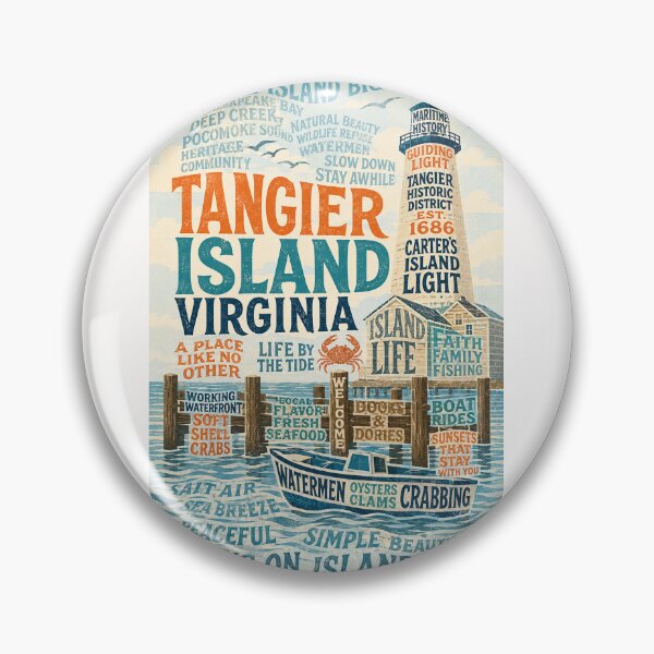 Item preview, Tangier Island Virginia Chesapeake Bay Maritime Heritage designed and sold by Places On Earth.