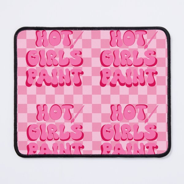 Item preview, Hot Girls Paint (Pink Checkered) designed and sold by gennyevans.