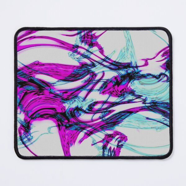 Item preview, Magenta Tangle – Abstract Fluid Art in Pink, Purple, and Turquoise designed and sold by BuckaBaby.