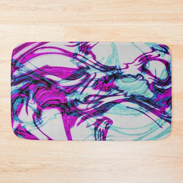 Item preview, Magenta Tangle – Abstract Fluid Art in Pink, Purple, and Turquoise designed and sold by BuckaBaby.