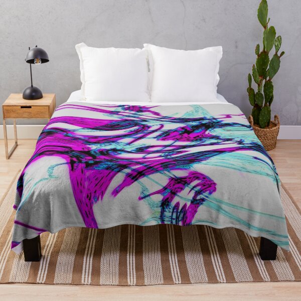 Item preview, Magenta Tangle – Abstract Fluid Art in Pink, Purple, and Turquoise designed and sold by BuckaBaby.