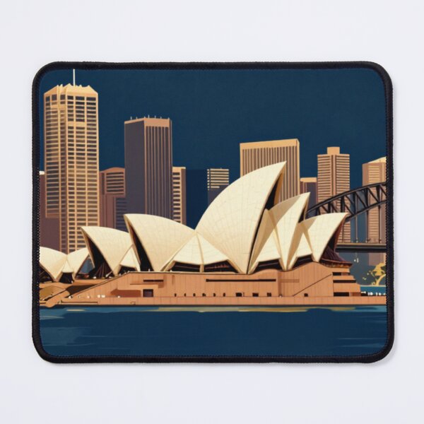 Item preview, Sydney Opera House Vintage Travel Advert designed and sold by Dimensionality.