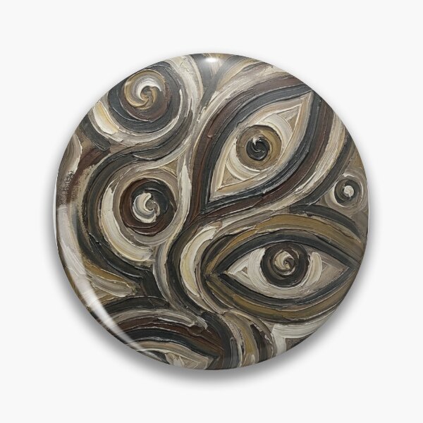 Item preview, Impressionist Vision: Modern Abstract Eyes in Earthy Tones designed and sold by OddlySticky.