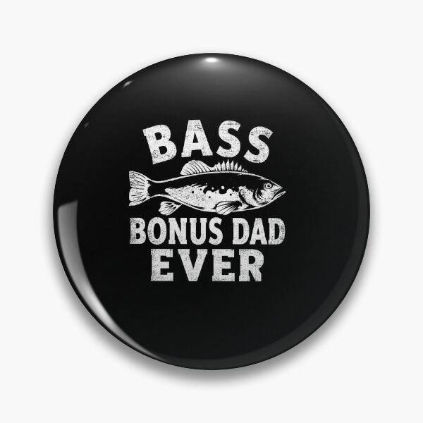 Item preview, Bass Bonus Dad Ever Funny Fishing Stepfather Gift for Anglers and Fishermen designed and sold by msaloyach.