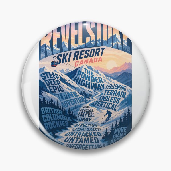 Item preview, Revelstoke Ski Resort British Columbia Canadian Rockies Alpine Adventure designed and sold by Aryabek.
