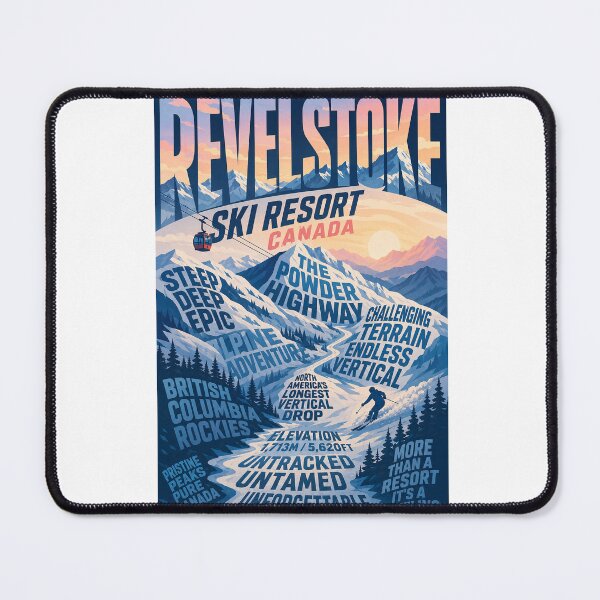 Item preview, Revelstoke Ski Resort British Columbia Canadian Rockies Alpine Adventure designed and sold by Aryabek.