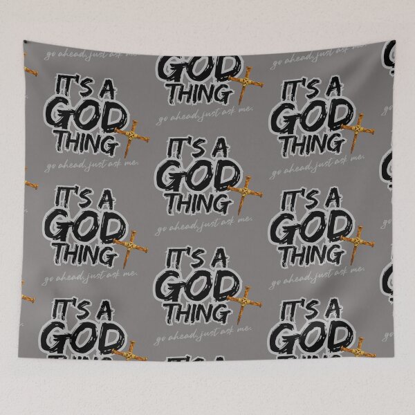 Item preview, It's a GOD thing - black designed and sold by Cane & Abel Creations ..