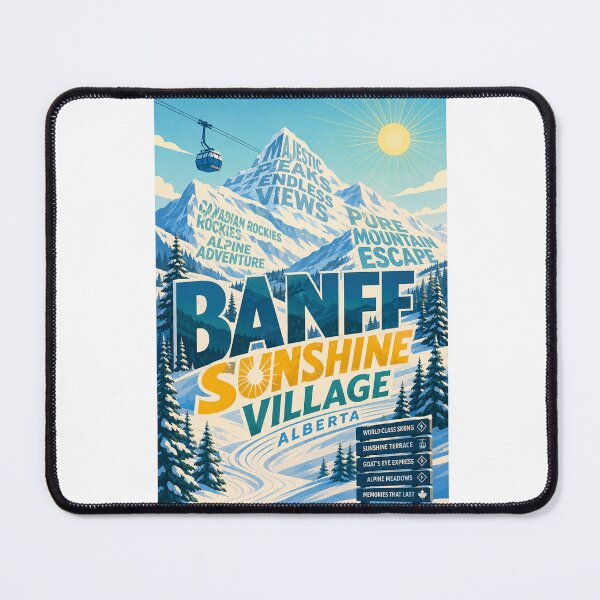 Item preview, Banff Sunshine Village Canadian Rockies Alberta Mountain Escape designed and sold by Aryabek.