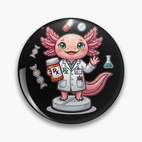 Item preview, Cute Pharmacist Axolotl – Kawaii Pharmacy Mascot | Pharmacy Student Gift designed and sold by ElShubrawy.