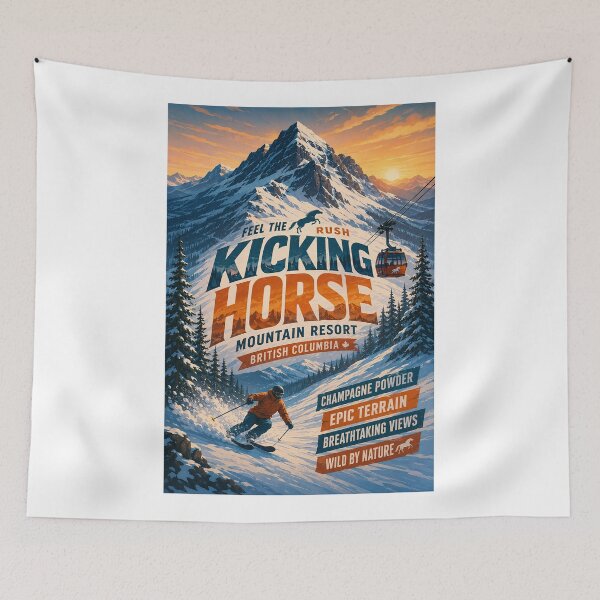 Item preview, Kicking Horse Mountain Resort British Columbia Purcell Mountains Adventure designed and sold by Aryabek.
