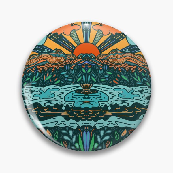 Item preview, Peaceful Water and Sky Retro Colors designed and sold by CampK80.