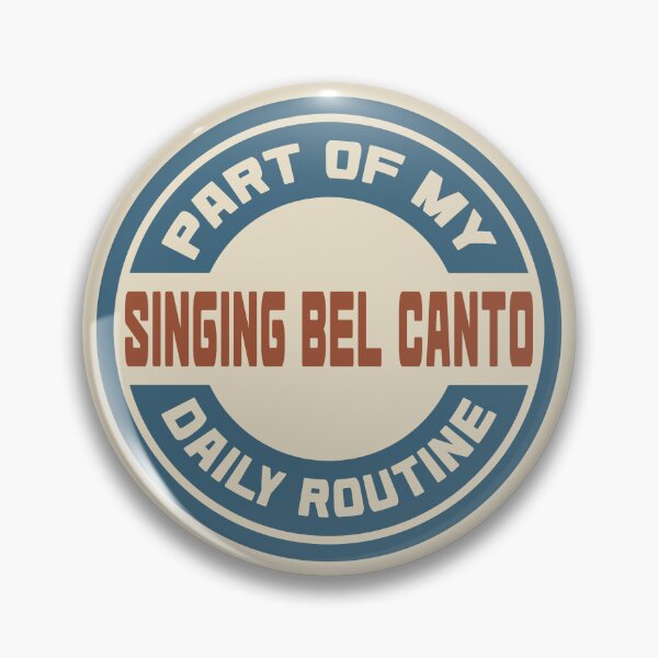 Item preview, Singing Bel Canto – Part of My Daily Routine Retro Logo designed and sold by MOCOPOCO.