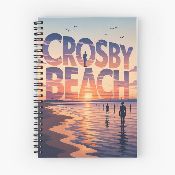 Item preview, Crosby Beach Merseyside Liverpool Bay England Sunset Shore designed and sold by Aryabek.