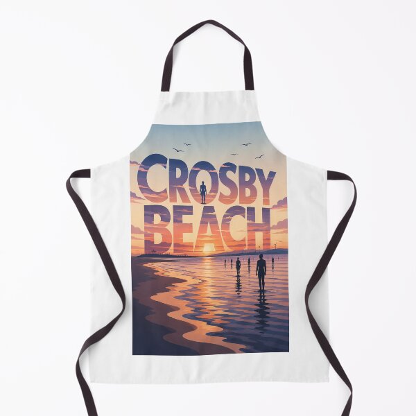 Item preview, Crosby Beach Merseyside Liverpool Bay England Sunset Shore designed and sold by Aryabek.