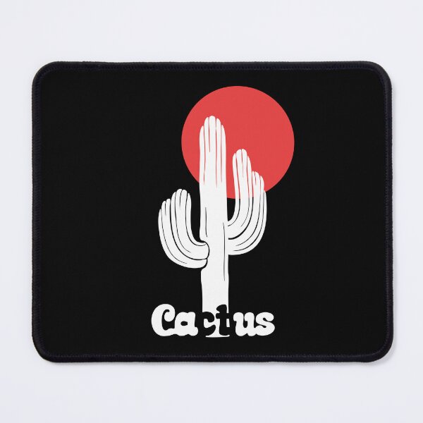 Item preview, White Cactus and Vintage Red Sun designed and sold by AtelierNostalgie.