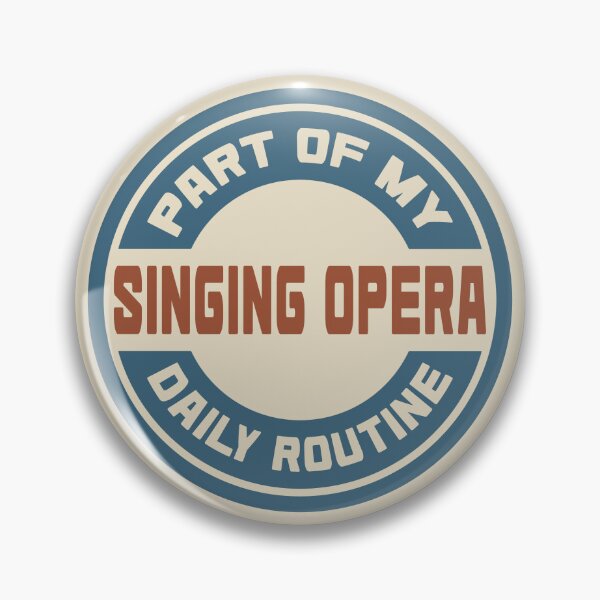 Item preview, Singing Opera – Part of My Daily Routine Retro Logo designed and sold by MOCOPOCO.