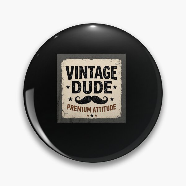 Item preview, Vintage Dude Premium Attitude Retro Mustache Birthday Gift for Men designed and sold by msaloyach.