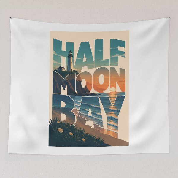Item preview, Half Moon Bay California Pacific Coast Lighthouse Sunset designed and sold by Aryabek.