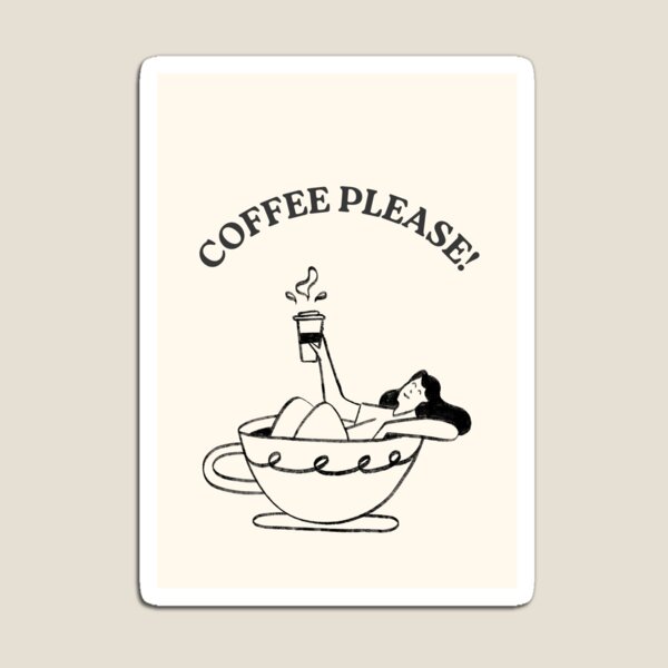 Item preview, Coffee Please | Aesthetic Poster  designed and sold by AlxMn.