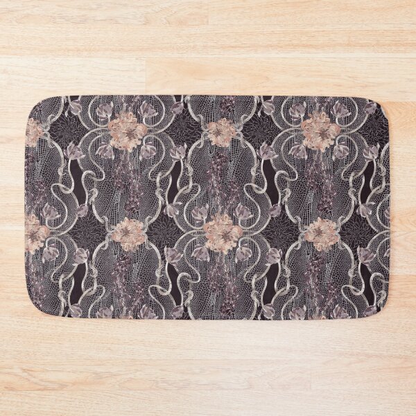 Item preview, Dark Romantasy Florals with Gothic Style Lace Moody Art Nouveau Tulips Chrysanthemums designed and sold by Frostie88.