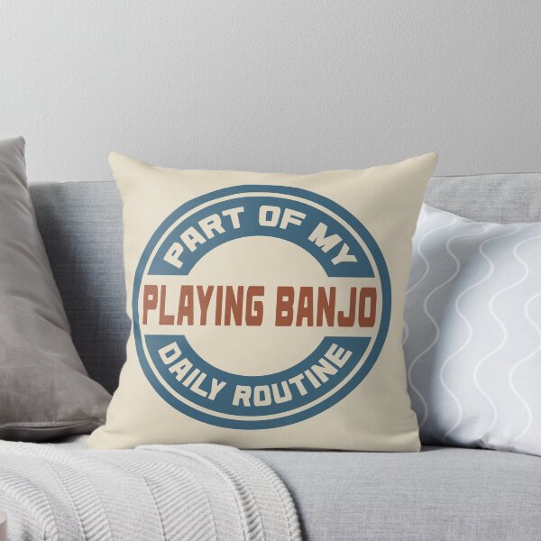Item preview, Playing Banjo – Part of My Daily Routine Retro Logo designed and sold by MOCOPOCO.