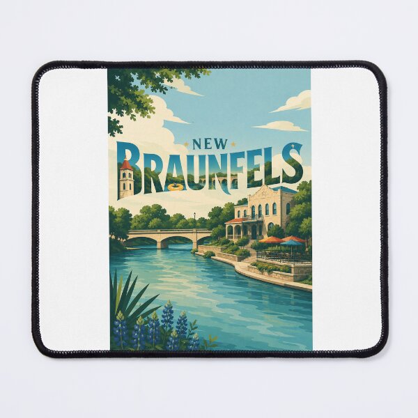 Item preview, New Braunfels Texas Guadalupe River Hill Country Landmark designed and sold by Aryabek.