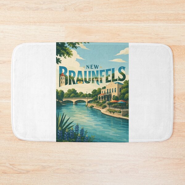 Item preview, New Braunfels Texas Guadalupe River Hill Country Landmark designed and sold by Aryabek.